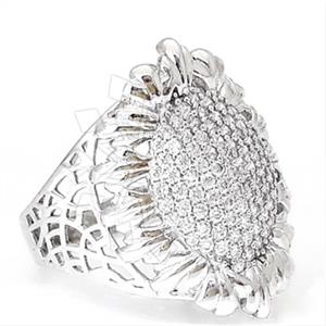 925 Sterling Silver Geometric Cocktail Rings