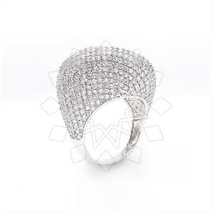 925 Sterling Silver Geometric Cocktail Rings