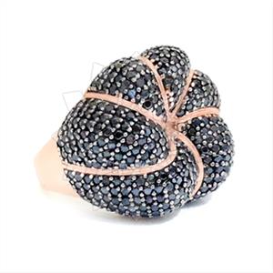 925 Sterling Silver Flower Cocktail Rings