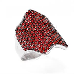 925 Sterling Silver Geometric Cocktail Rings