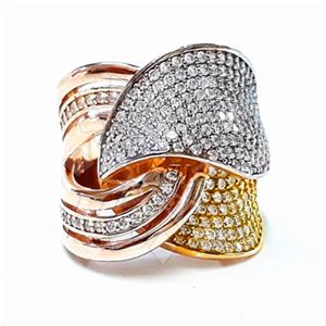 925 Sterling Silver Geometric Cocktail Rings