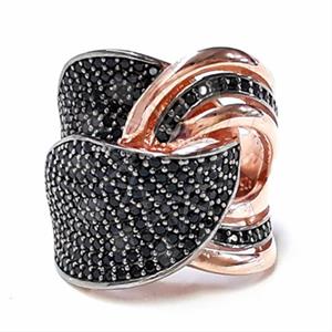 925 Sterling Silver Geometric Cocktail Rings