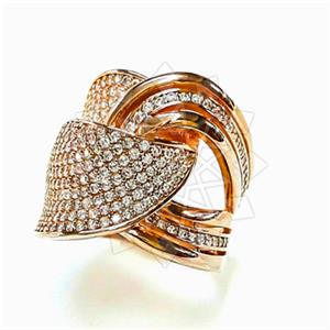 925 Sterling Silver Geometric Cocktail Rings