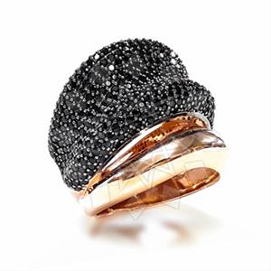 925 Sterling Silver Geometric Cocktail Rings