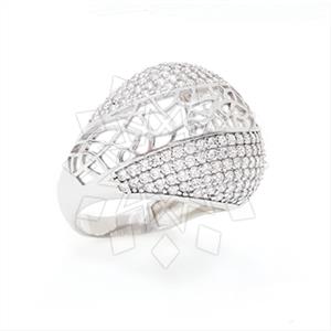 925 Sterling Silver Geometric Cocktail Rings