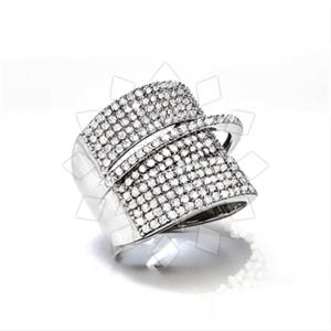 925 Sterling Silver Geometric Cocktail Rings