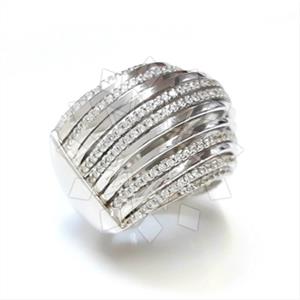 925 Sterling Silver Geometric Cocktail Rings