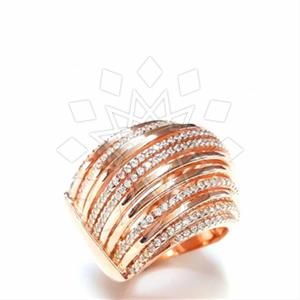 925 Sterling Silver Geometric Cocktail Rings