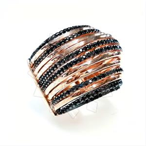 925 Sterling Silver Geometric Cocktail Rings