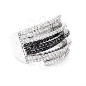 925 Sterling Silver Geometric Cocktail Rings