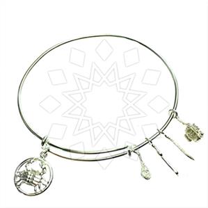 925 Sterling Silver Zodiac Bangle Bracelets