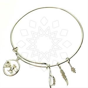 925 Sterling Silver Zodiac Bangle Bracelets